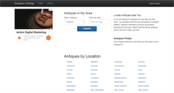 Desktop Screenshot of antiqueslistings.com